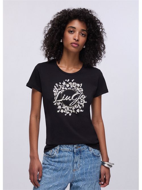 T-shirt woman black LIU JO | WA6493JS923/T9354